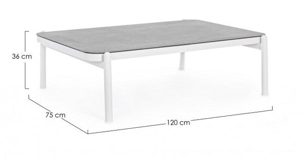 Tavolino 120x75x36h cm Florencia Bianco prezzo