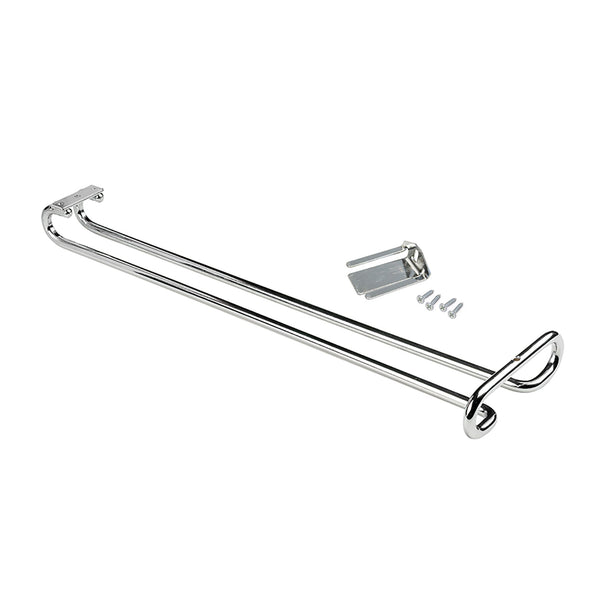 sconto Portabicchieri Sottopensile 41 cm Porta Calici Coppe in Acciaio Cromato Emuca