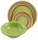 Servizio Piatti 18 Pezzi in Stoneware Soriani Saint Tropez Multicolor