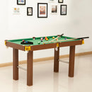 Tavolo da Biliardo con Palline Stecche e Accessori in Legno MDF 123.5x66.5x66 cm 