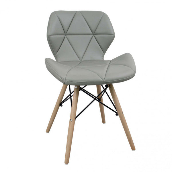 prezzo Sedia Annapolis Grigia 41x49x71 h cm in Similpelle Grigio