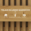 Fioriera Verticale a Doghe 60x16x80 cm con 3 Vasi Rimovibili in Legno di Abete Marrone Bruciato  