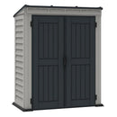 Casetta da Giardino Porta Attrezzi 91x170x202 cm in PVC Grigio/Grigio Scuro