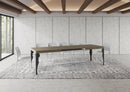 Tavolo Allungabile 180-284x90x77 cm Paxon Tortora Telaio Antracite 