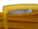 Set 2 Cuscini per Sedia da Giardino 40x40x5 cm in Dralon Allegro Giallo 