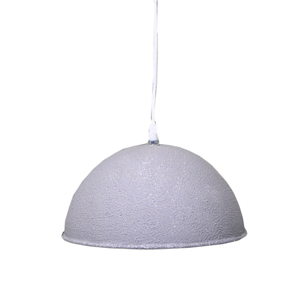 Lampadario in metallo vintage bianco/grigio con attacco cm Ø26xh19 acquista