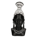 Statua in resina busto donna africana cm 23x16xh39