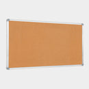 Lavagna con Fondo in Sughero 150x100 cm in Alluminio Silver