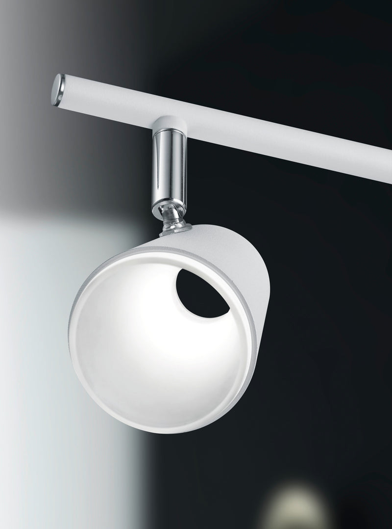 Faretto da Interno a LED in Metallo Bianco Opaco