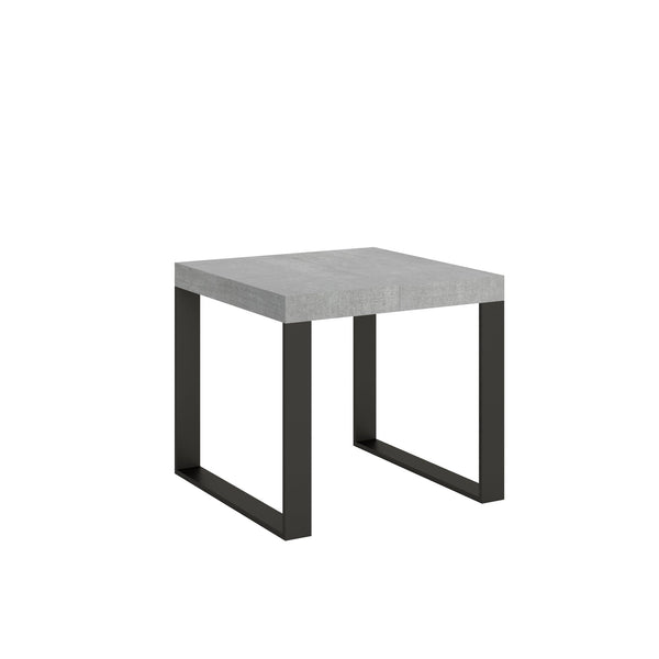 sconto Tavolo Allungabile 90-246x90x77 cm Tecno Cemento