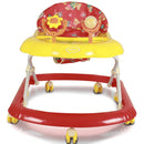 Girello Bambini per Primi Passi con Chiusura Salvaspazio e Console Gioco Rosso