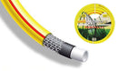 Tubo Pompa dellAcqua da Giardino 25 Metri 3/4 5 Strati in PVC Tricolux Giallo