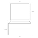 Mobile da Bagno sospeso Samoa 10 Laccato Grigio TFT