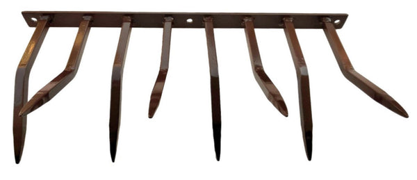 prezzo Barriera Antintrusione con Punte in Acciaio 49x24 cm per Balconi Muri di Cinta Marrone