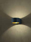 Applique da Interno a LED in Metallo Nero Opaco