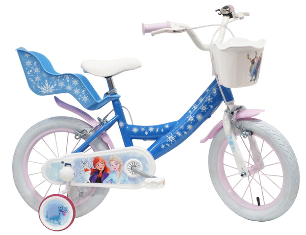 Bicicletta per Bambina 16"" 2 Freni Disney Frozen Azzurra online