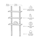 Scaffalatura 3 Ripiani per Casetta da Giardino 70x30 cm Altezza Regolabile Struttura in Metallo Keter Shelving Kit 70
