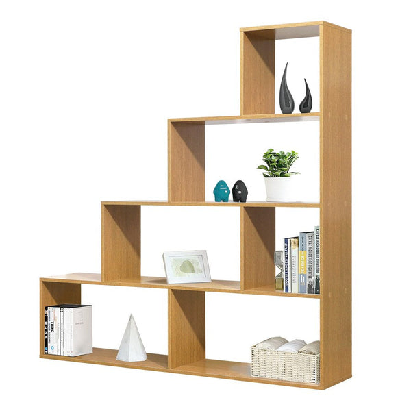 Libreria a scala 145x145x29 cm in rovere naturale acquista