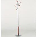 Appendiabiti in Acciaio e Legno Fumer Gerico Silver/Ciliegio