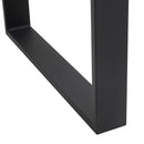 Set 2 Gambe per Tavolo Rettangolari Stile Industriale 60x8x72 cm Capacità 60 kg in Acciaio Nero  