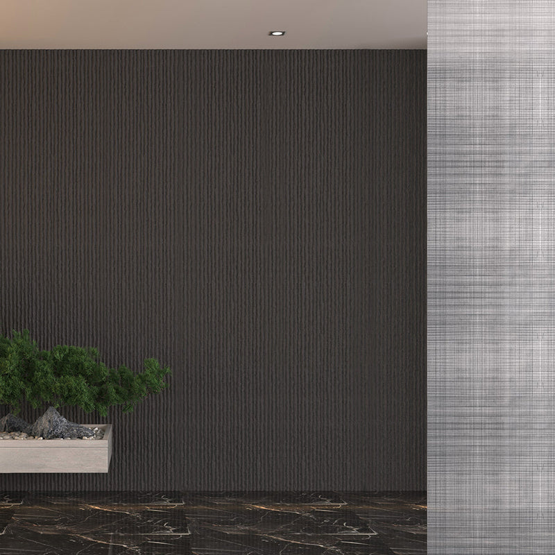 Set 12 Pannelli Decorativi Area 8,6 mq 120x60x2,5 cm Rivestimento Murale Effetto Pietra Graffiata 3D in PU Ossidana