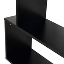 Libreria di Design in Legno Nero 80x24x191 cm 