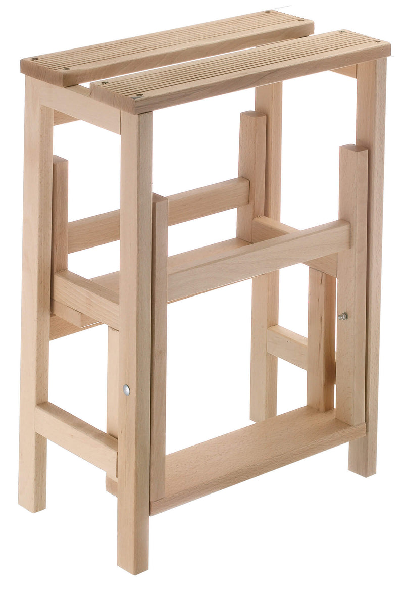 Sgabello Scaletta in Legno Faggio Grezzo Fumer Cleo