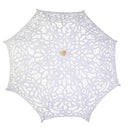Ombrello Parasole in Pizzo traforato bianco cm Ø80x67