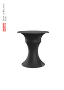 Tavolino da Giardino Componibile Ø37x47 cm in Resina Arkema Olimpo Antracite