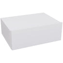 Comodino Sospeso Moderno 40x30x15 cm con Cassetto in Legno Bianco   