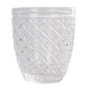 Set 6 Bicchieri Acqua Castle Stones in Vetro VdE Tivoli 1996 Grigio