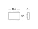 Applique da Esterno a LED 24 Rettangolare Sovil Wave Bianco