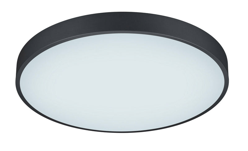 Plafoniera da Interno a LED in Metallo Nero Opaco