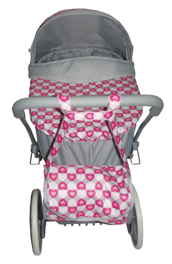 Carrozzina Giocattolo per Bambini con Borsa Miller Elegance Grigia acquista