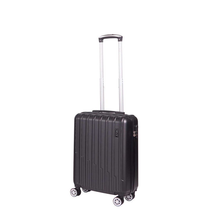 Trolley Valigia Bagaglio a Mano Rigido 4 Ruote con Combinazione in ABS Ravizzoni Stelvio Nero