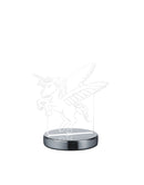 Lampada tavolo da Interno a LED in Metallo Cromo