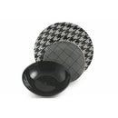 Servizio Piatti 18 Pezzi in Porcellana e Gres Villa d'Este Pied De Poule