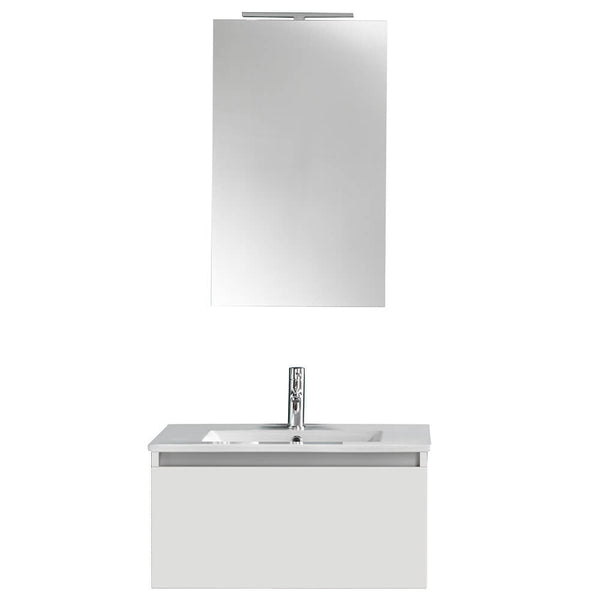 Mobile da Bagno sospeso Ibiza 11 Bianco Opaco Laccato TFT sconto