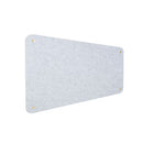 Pannello Fonoassorbente da Parete con Fori 150x50 cm Kit di 4 distanziali Coprivite Gold Finitura Grigio    