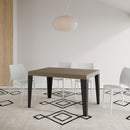 Tavolo Allungabile 120/380x90 cm Flame Tortora Gambe Antracite      