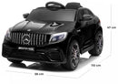 Macchina Elettrica per Bambini 12V con Licenza Mercedes GLC 63S Coupè Nero Metallizzato