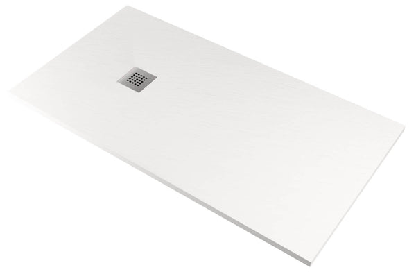 sconto Piatto Doccia in Pietra Pedrinelli Ardesia Stone Side Bianco Varie Misure