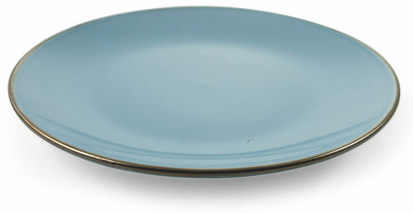 Set 6 Piatti Piani Ø27,5x3 cm in Gres Villa d'Este Home Tivoli Royal Light Azzurri prezzo