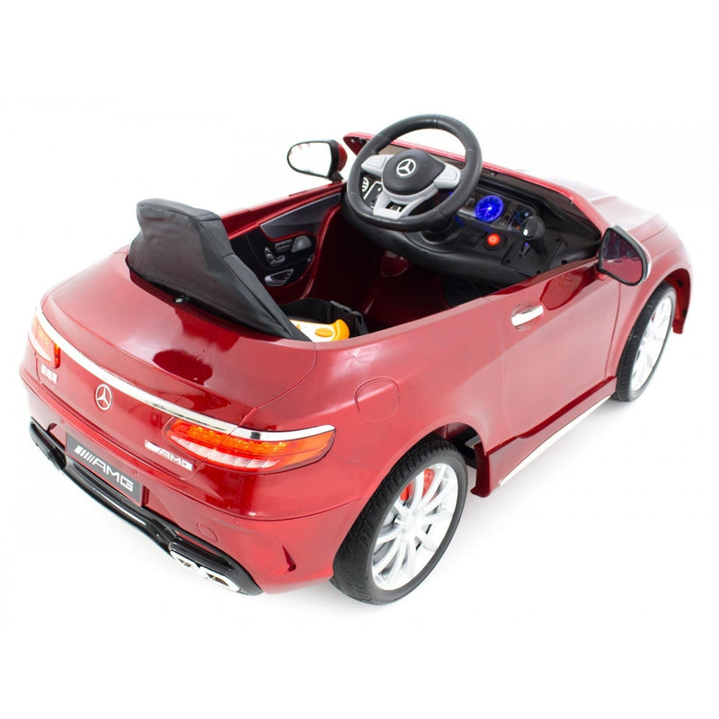 Macchina Elettrica per Bambini 12V con Licenza Mercedes S63 AMG Rossa
