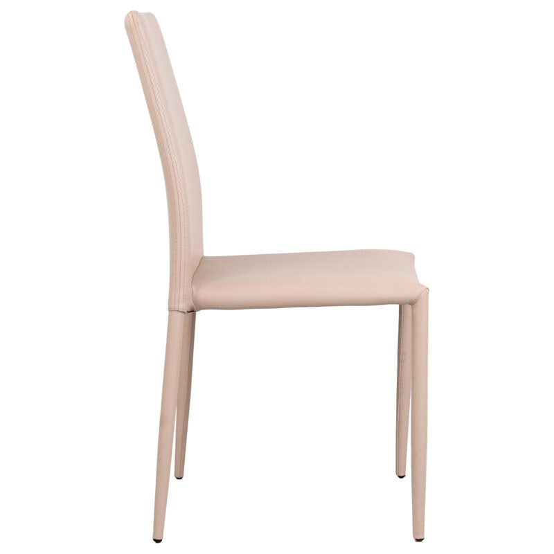 Set 6 Sedie 90x46x44 cm in Similpelle da Interno Tortora