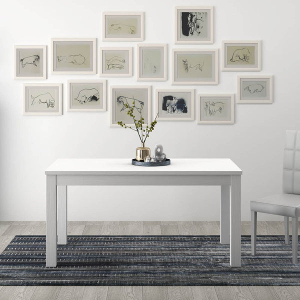 online Tavolo allungabile 120/160x80x77 cm Firenze bianco frassinato