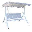 Dondolo Laconia 120x197x169 h cm in Textilene Bianco