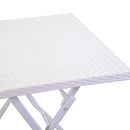 Set Tavolo e 2 Sedie Pieghevoli da Giardino in Ferro Spokane Bianco