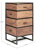 Cassettiera 4 Cassetti 45x45x90h cm Egon 