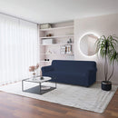 Copridivano Elasticizzato in Poliestere Dahlia Blu Scuro Varie Misure